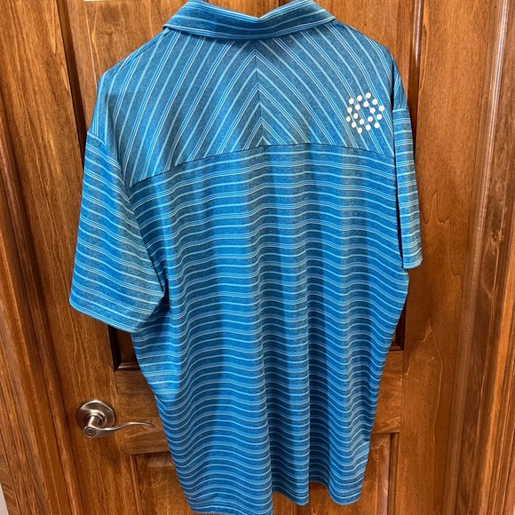 Men’s Puma Sport Stripe Polo Blue XL - Picture 5 of 6
